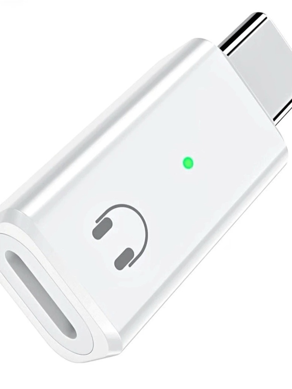 USB C to Lightning Audio Adapter White